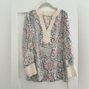 Tory Burch Dahlia Printed Tunic size 4